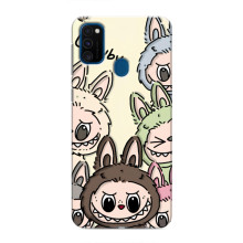 Чехол с Лабубу на Samsung Galaxy M31 – Коллаж Лабубу