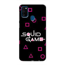 Чехол Гра в кальмара для Samsung Galaxy M31 – Логотип игры кальмара