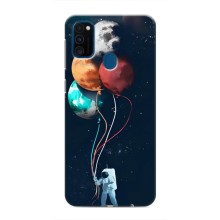Космические Чехлы для Самсунг М31 (VPrint) (Планеты шарики)