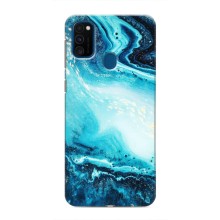 Мраморный чехол на Samsung Galaxy M31 (VPrint) (Голубой мрамор)