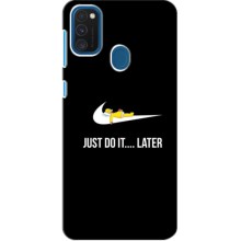 Силиконовый Чехол на Samsung Galaxy M31 с картинкой Nike – Later