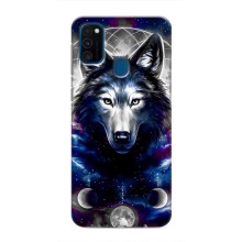 Защитные чехлы для Самсунг М31 (AlphaPrint) (ХИТ продаж) ВОЛК (Волк)
