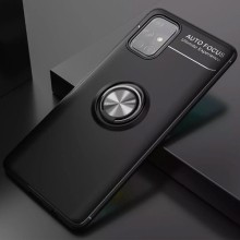 TPU чохол Deen ColorRing під магнітний тримач (opp) для Samsung Galaxy M31s – Чорний