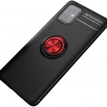 TPU чехол Deen ColorRing под магнитный держатель (opp) для Samsung Galaxy M31s – Черный
