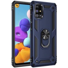 Ударопрочный чехол Serge Ring for Magnet для Samsung Galaxy M31s – Темно-синий