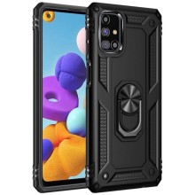 Ударопрочный чехол Serge Ring for Magnet для Samsung Galaxy M31s – Черный