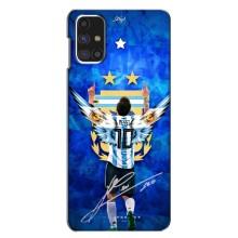 Чехлы для Samsung Galaxy M31s (Leo чемпион) (AlphaPrint) (Месси сборная)