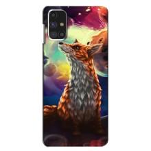 Чехлы с картинкой Лисички для Samsung Galaxy M31s (VPrint) (Лисица в космосе)