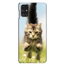 Чехлы с Котиками для Samsung Galaxy M31s (VPrint) (Прыжок кота)