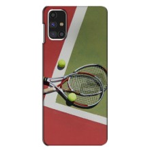 Чехлы с принтом Спортивная тематика для Samsung Galaxy M31s (Ракетки теннис)