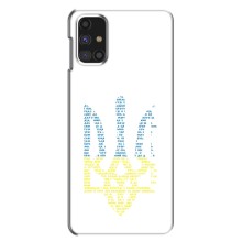 Чохли для Samsung Galaxy M31s Укр. Символіка (AlphaPrint) (Герб з букв)