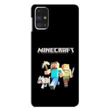 Чехол Майнкрафт на Samsung Galaxy M31s (AlphaPrint) Minecraft (герои Minecraft)