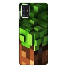 Чехол Майнкрафт на Samsung Galaxy M31s (AlphaPrint) Minecraft (текстура Майнкрафт)