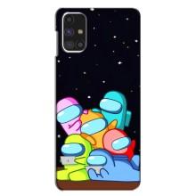 Чехол Амонг Ас для Samsung Galaxy M31s (AlphaPrint) (Скины в космосе)