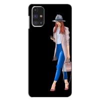 Чехол с картинкой Модные Девчонки Samsung Galaxy M31s (Девушка со смартфоном)