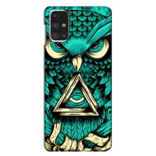 Чехол с птицами на Samsung Galaxy M31s (VPrint) (Сова с глазом)