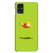 Чехол с Симпсонами для Samsung Galaxy M31s (VPrint) (Барт Симпсон)