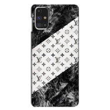 Чехол Стиль Louis Vuitton на Samsung Galaxy M31s (LV на белом)