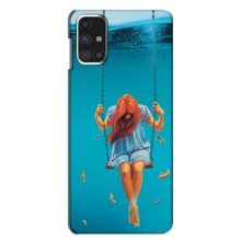 Чехол Стильные девушки на Samsung Galaxy M31s – Девушка на качели
