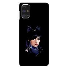 Чехлы Венсдей на Samsung Galaxy M31s Уэнсдей (AlphaPrint) (серьезная Уэнздей)