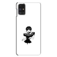 Чехлы Венсдей на Samsung Galaxy M31s Уэнсдей (AlphaPrint) (танец Уэнздей)