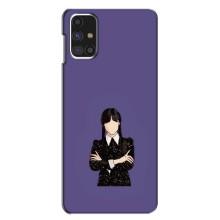 Чехлы Венсдей на Samsung Galaxy M31s Уэнсдей (AlphaPrint) (Уэнздей в черном)
