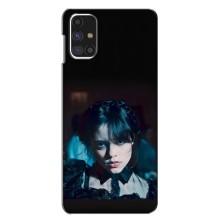 Чехлы Венсдей на Samsung Galaxy M31s Уэнсдей (AlphaPrint) (взгляд Уэнздей)