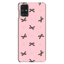 Чохол банти для Samsung Galaxy M31s – Чорні бантики