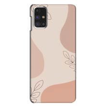 Чохол квітковий дизайн для Samsung Galaxy M31s – Кориневий фон