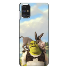 Чехол с мультфильмом Шрек на Samsung Galaxy M31s – Шрек и осел