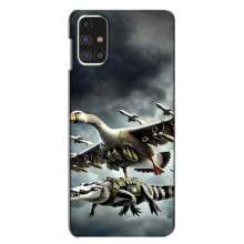 Чехол с мемами тралалело тралала для Samsung Galaxy M31s – Гусини и крокодило