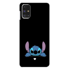 Чехол с принтом Стич на Samsung Galaxy M31s – Стич на черном