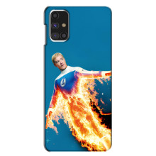 Чехол с принтом Фантастическая четверка для Samsung Galaxy M31s – Человек-Факел