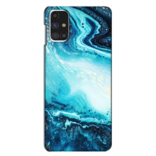 Мраморний чехол на Samsung Galaxy M31s (VPrint) (Блакитний мрамор)