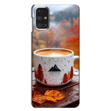 Чехол с уникальным дизайном «Осень с кофе» для Samsung Galaxy M31s – Кофе на природе