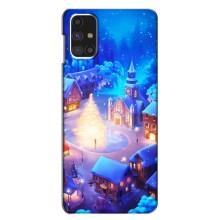 Рождественские Чехлы для Samsung Galaxy M31s (VPrint) (Рождественский город)