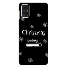 Рождественские, Праздничные Чехлы для Самсунг М31с (Christmas loading)