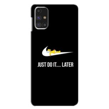 Силиконовый Чехол на Samsung Galaxy M31s с картинкой Nike (Later)