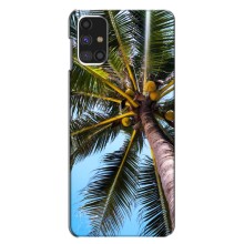 Силиконовый чехол с КАРТИНКАМИ лето для Samsung Galaxy M31s (AlphaPrint) (Пальма)