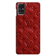 Текстурный Чехол Louis Vuitton для Самсунг Галакси М31с – Красный ЛВ
