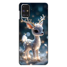 Яркий чехол для Samsung Galaxy M31s с Зимними Оленятами – Блистающий оленёнок