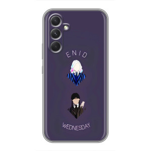 Чехлы Венсдей на Samsung Galaxy M32 5g Уэнсдей (AlphaPrint) – Уэнздей и подруга