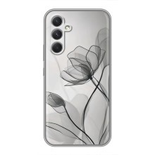 Чохол з квітковим принтом на <td>Samsung Galaxy M32 5G </td> – Чорні квіти