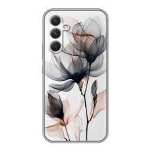 Чохол з квітковим принтом на <td>Samsung Galaxy M32 5G </td> – Квіти на білому