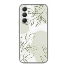 Чехол цветочный дизайн для Samsung Galaxy M32 5g (Зелёный дизайн)