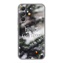 Новогодние, Праздничные Чехлы для Samsung Galaxy M32 5g - 2024 год (Hello winter)