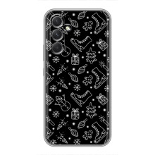 Новогодние, Праздничные Чехлы для Samsung Galaxy M32 5g - 2024 год (Новогодний фон)