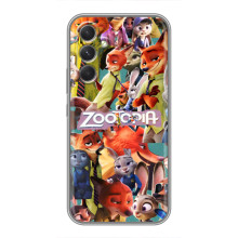 Силиконовый чехол с принтом Зоотрополіс для Samsung Galaxy M32 5g – Коллаж героев