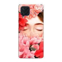 Чехлы (ART) Цветы на Samsung Galaxy M32 (VPrint) (Глаза в цветах)