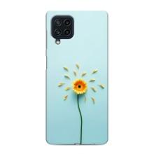 Чехлы с Цветами для Samsung Galaxy M32 (VPrint) (Желтый цветок)